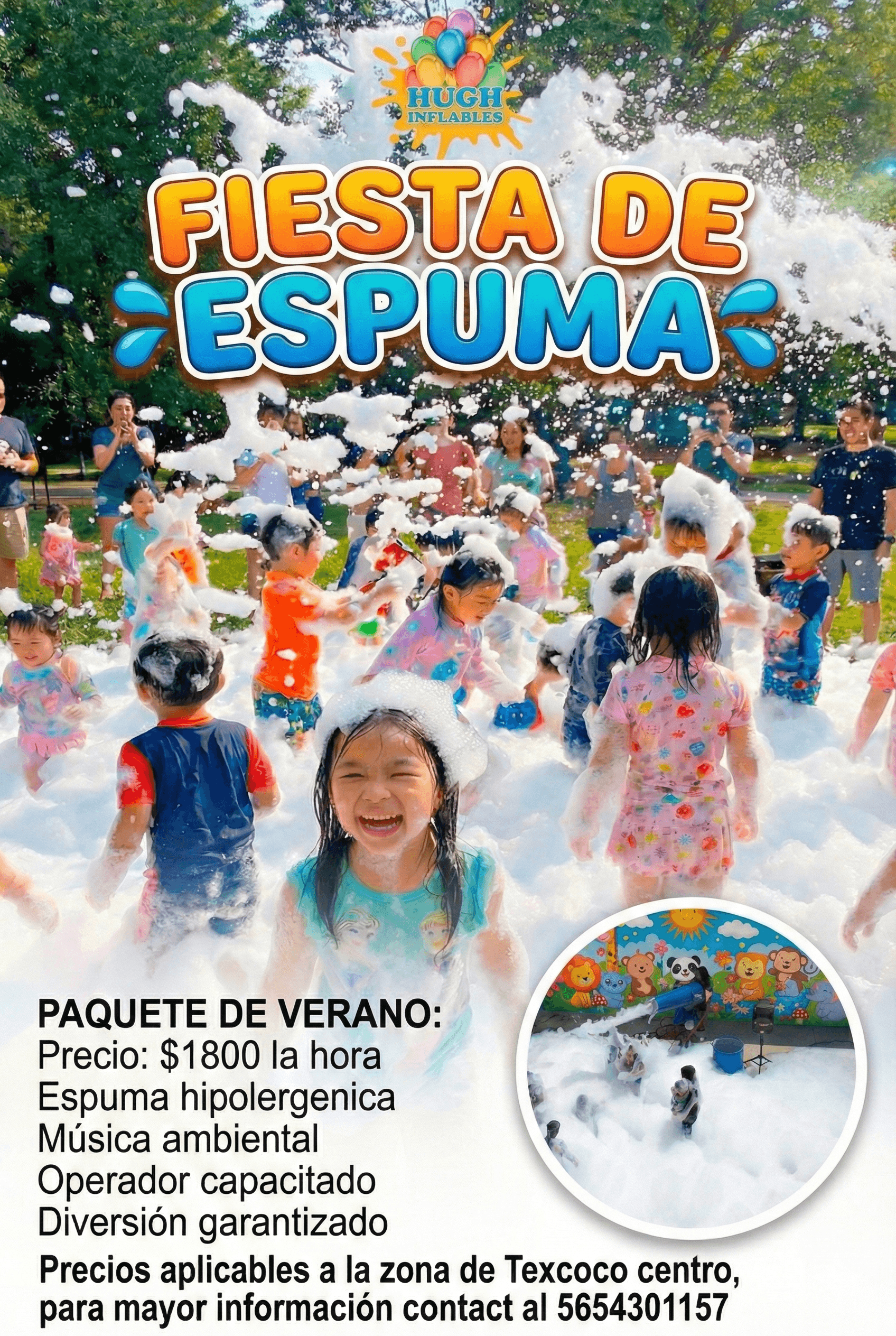 Fiesta de espuma